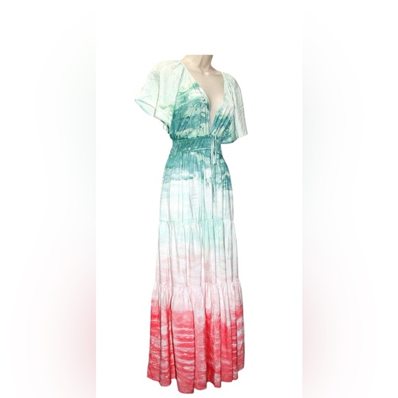YFB Young Fabulous & Broke Tie-Dye Maxi Dress Size M NWOT - Picture 6 of 7